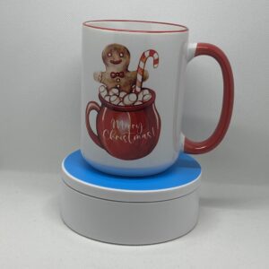 A mug sitting on top of a coaster.