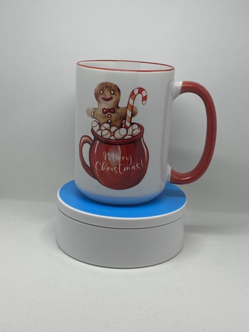 A mug sitting on top of a coaster.