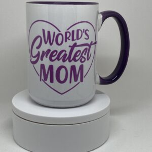 A coffee mug that says world 's greatest mom.